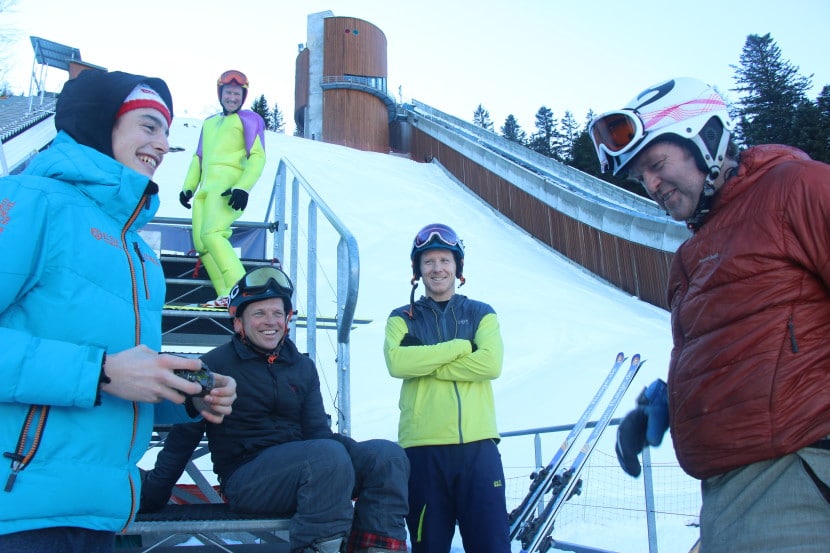Un blog photo de notre équipe apprenant à sauter à ski avec Eddie The Eagle à Courchevel 2