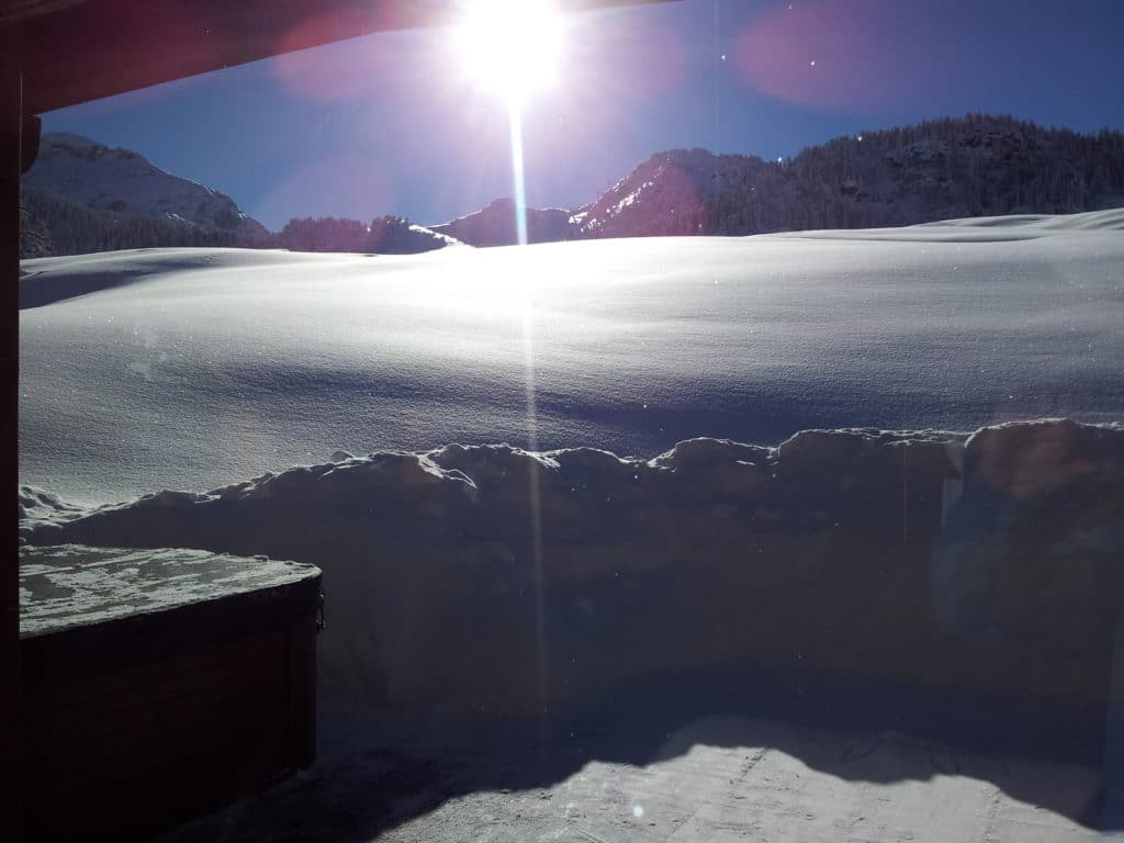 Terrace View At Our Luxury Ski Chalet Aster In Courchevel 1650