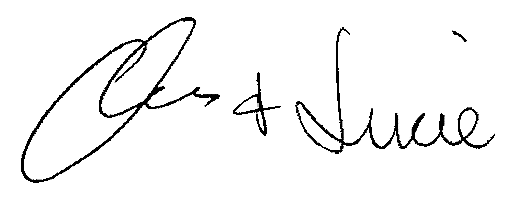 Signature de Chris et Lucie