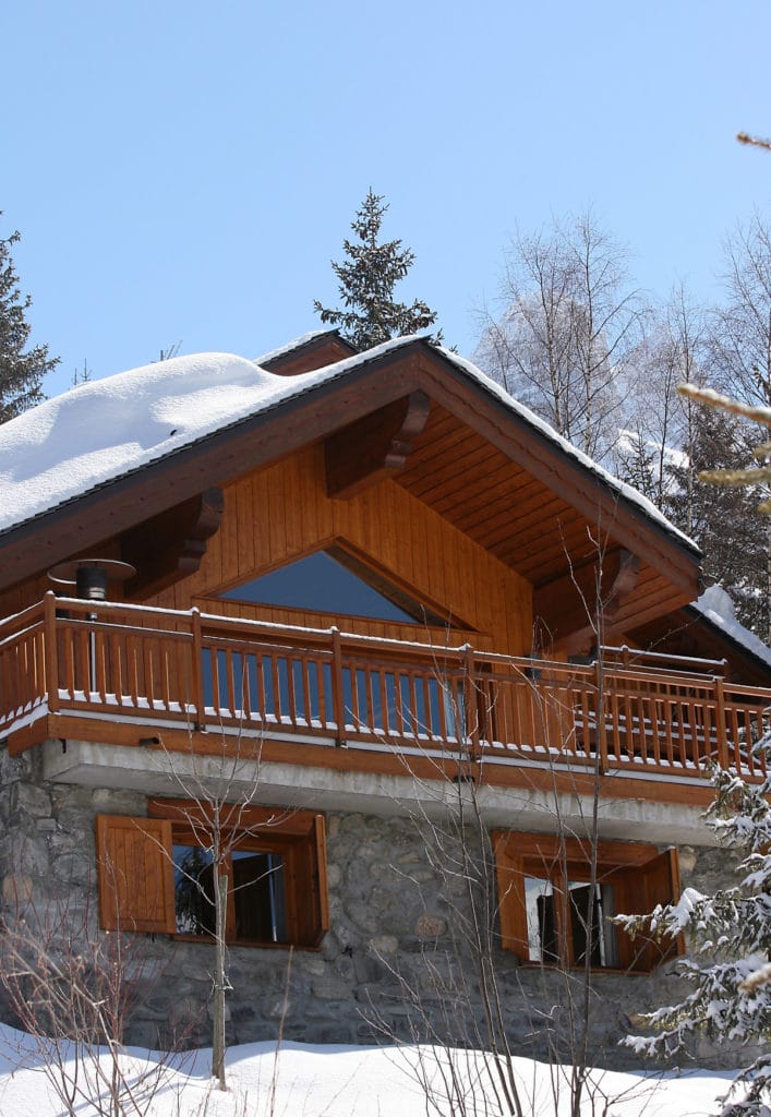 Rear Exterior View 2 Of Luxury Ski Chalet Bartavelles In Meribel