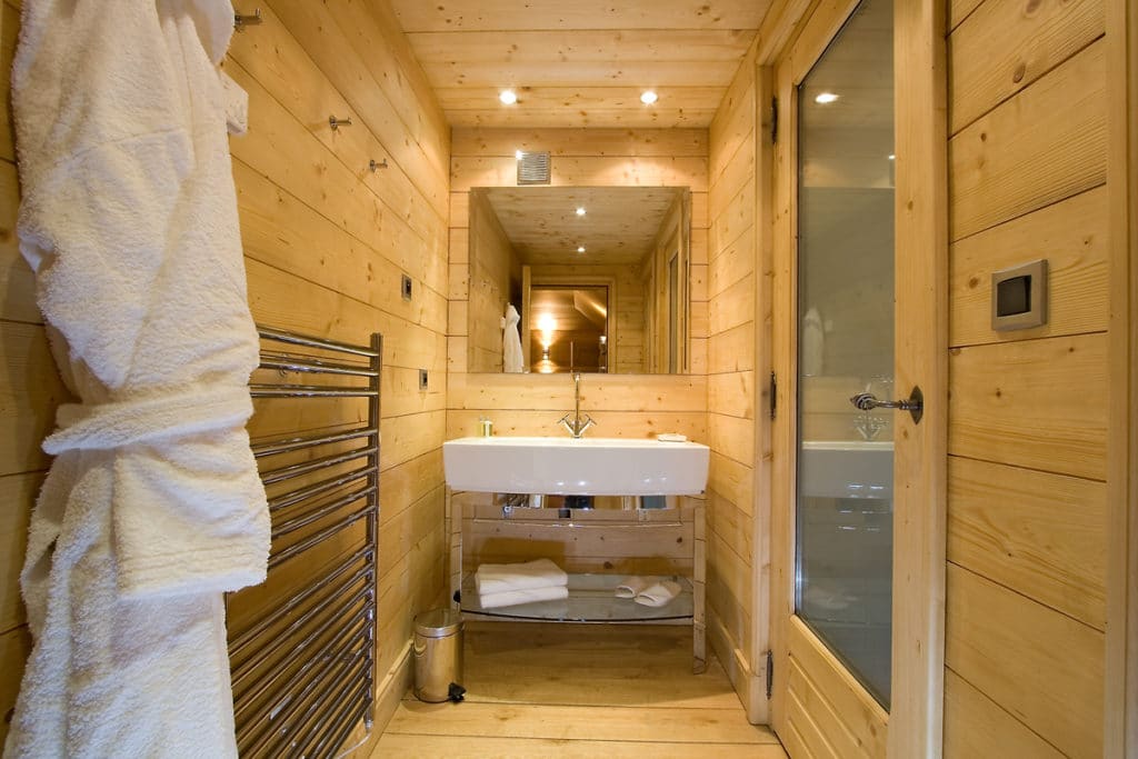 Sauna Sink In Luxury Ski Chalet Bartavelles In Meribel