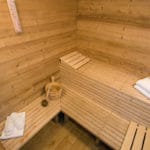 Sauna dans le chalet de ski de luxe Bartavelles à Méribel