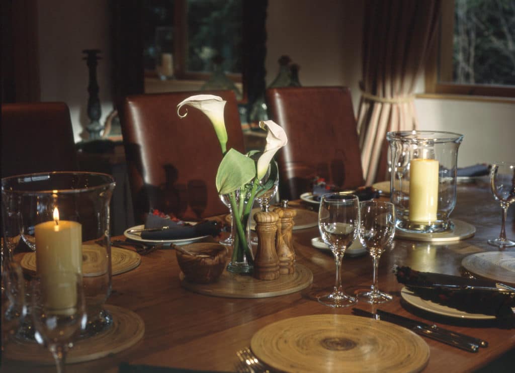 Dining Table In Luxury Ski Chalet Bartavelles In Meribel