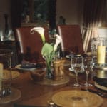 Dining Table In Luxury Ski Chalet Bartavelles In Meribel