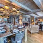 Dining Sitting Rooms Luxury Ski Chalet Cristal Lodge Meribel