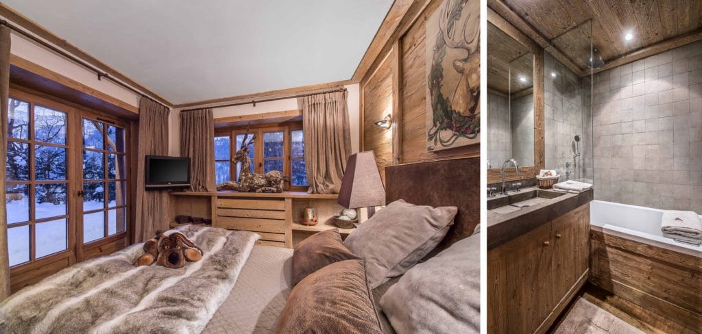 Роскошное лыжное шале Cristal Lodge в Мерибеле, спальня 3