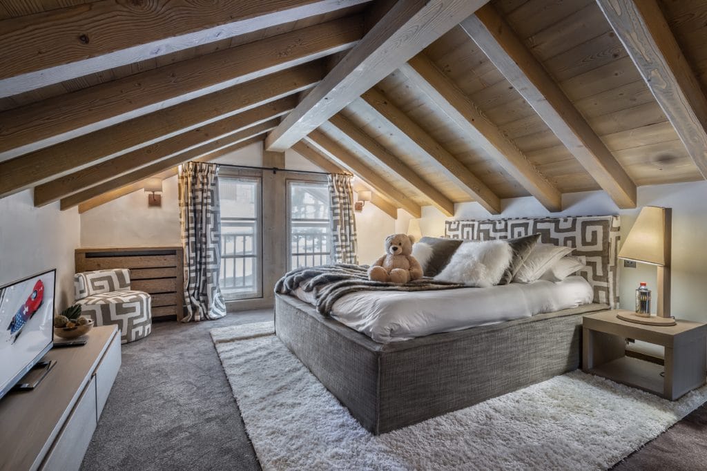 Bedroom Luxury Ski Chalet Cristal Lodge Meribel