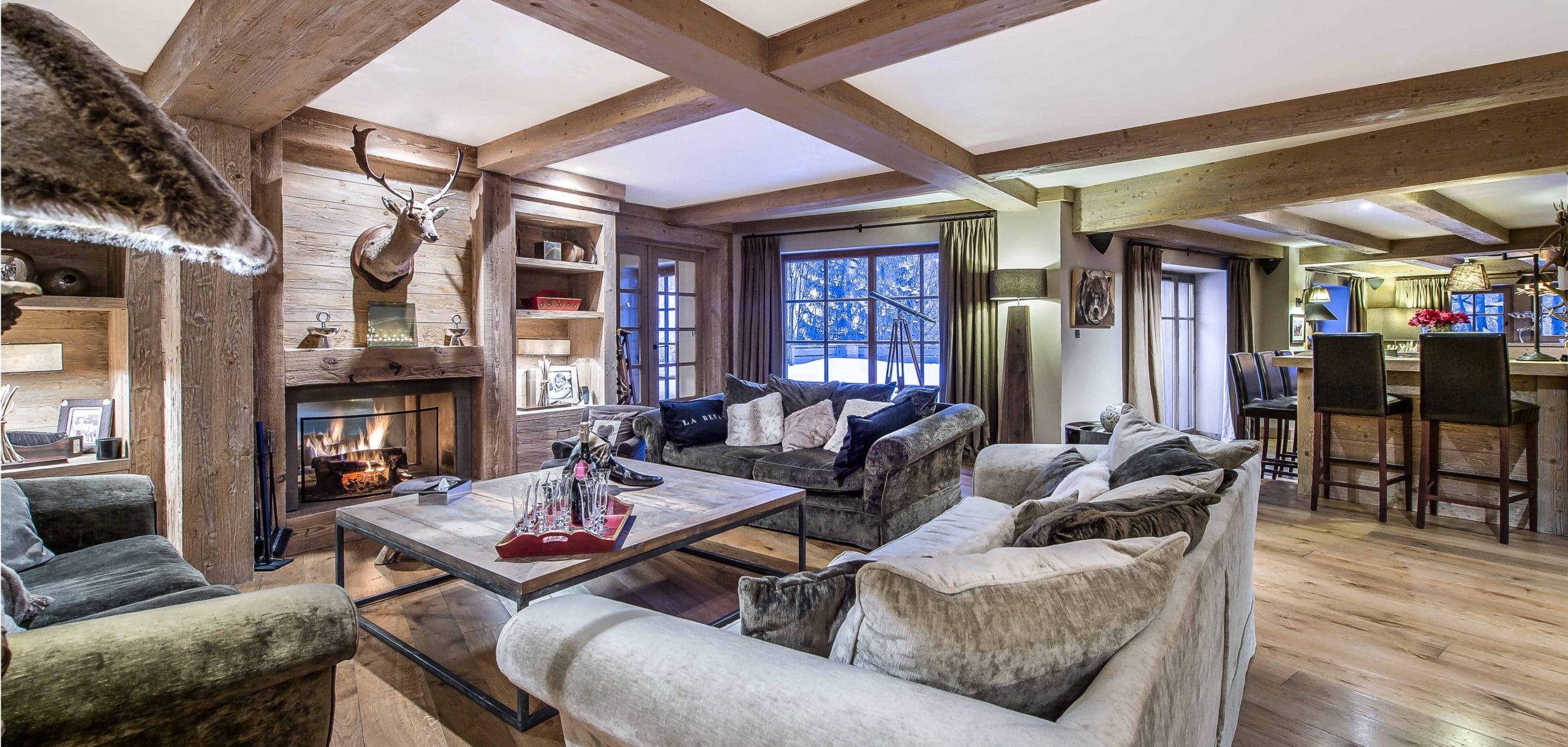 Sitting Room Luxury Ski Chalet Cristal Lodge Meribel