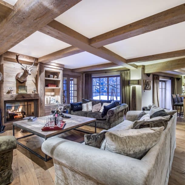 Sitting Room 4 Luxury Ski Chalet Cristal Lodge Meribel