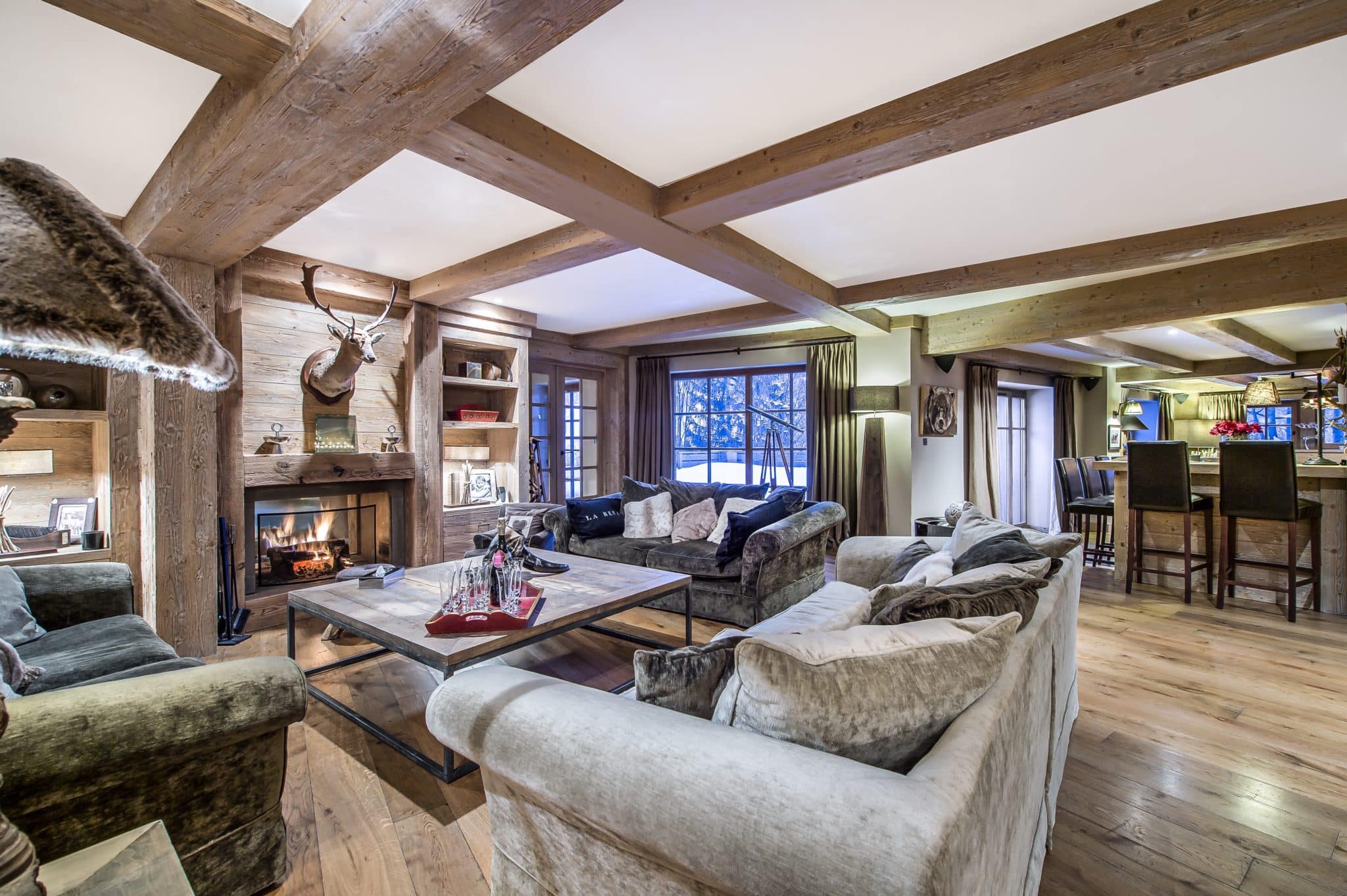 Sitting Room 4 Luxury Ski Chalet Cristal Lodge Meribel