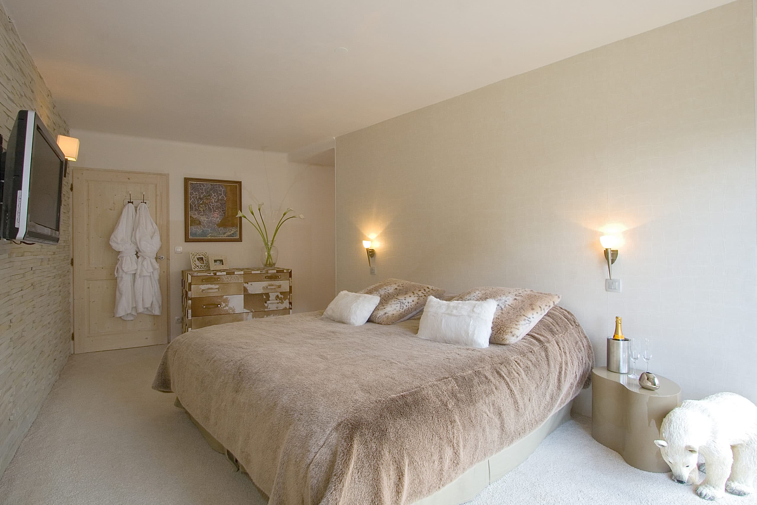 Dormitorio Uno En Nuestro Chalet De Lujo Igloo Courchevel 2