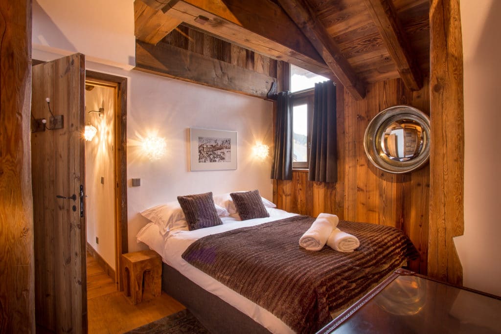 Спальня 2 Роскошное лыжное шале Loup Blanc Courchevel Le Praz