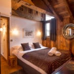 Спальня 2 Роскошное лыжное шале Loup Blanc Courchevel Le Praz