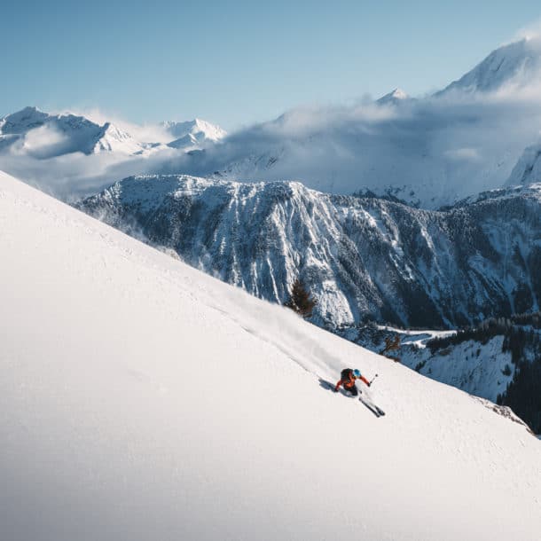 Ski poudreuse à Courchevel depuis nos chalets de luxe