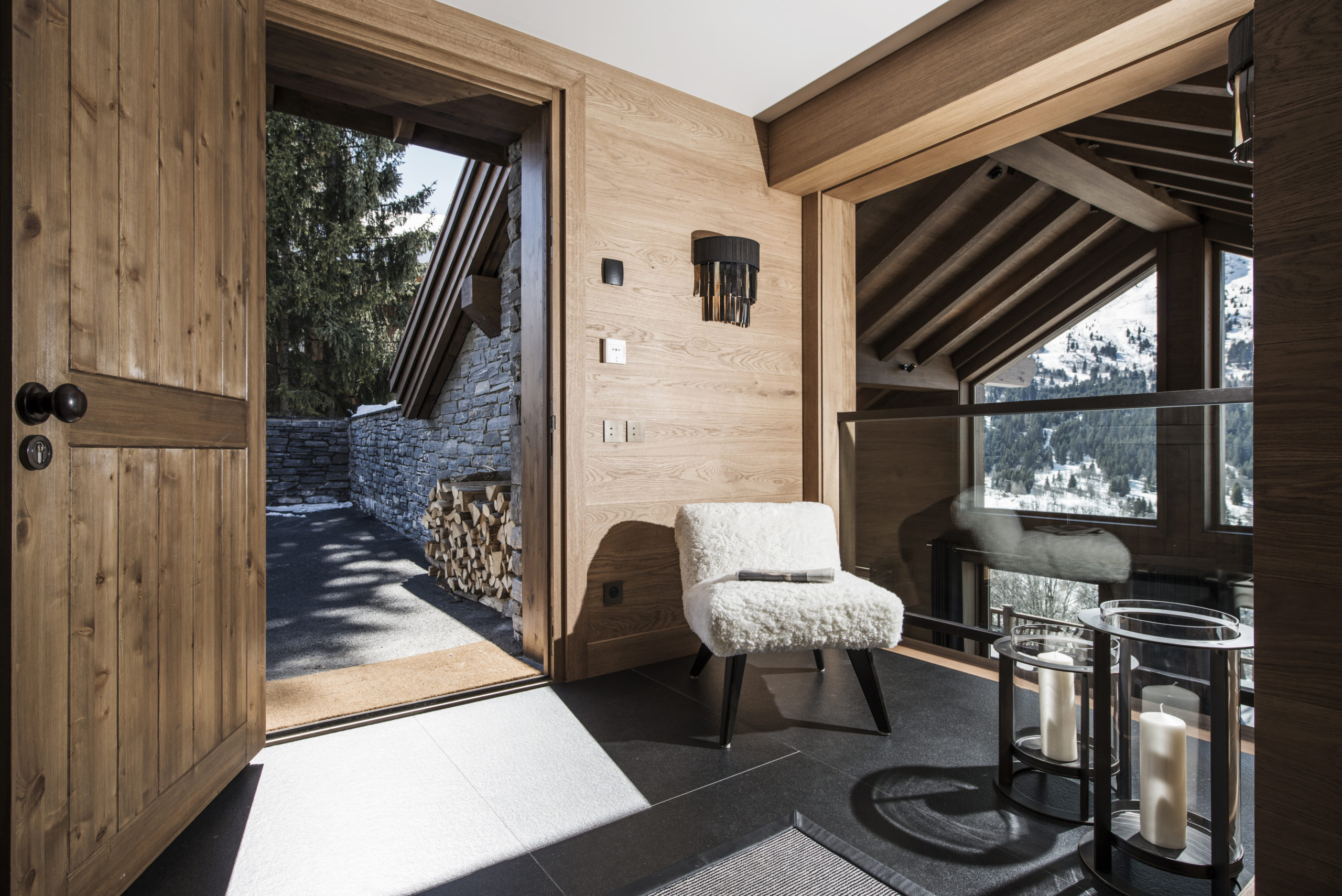 1. Entrance Chalet Le Grenier Luxury Ski Chalet Meribel