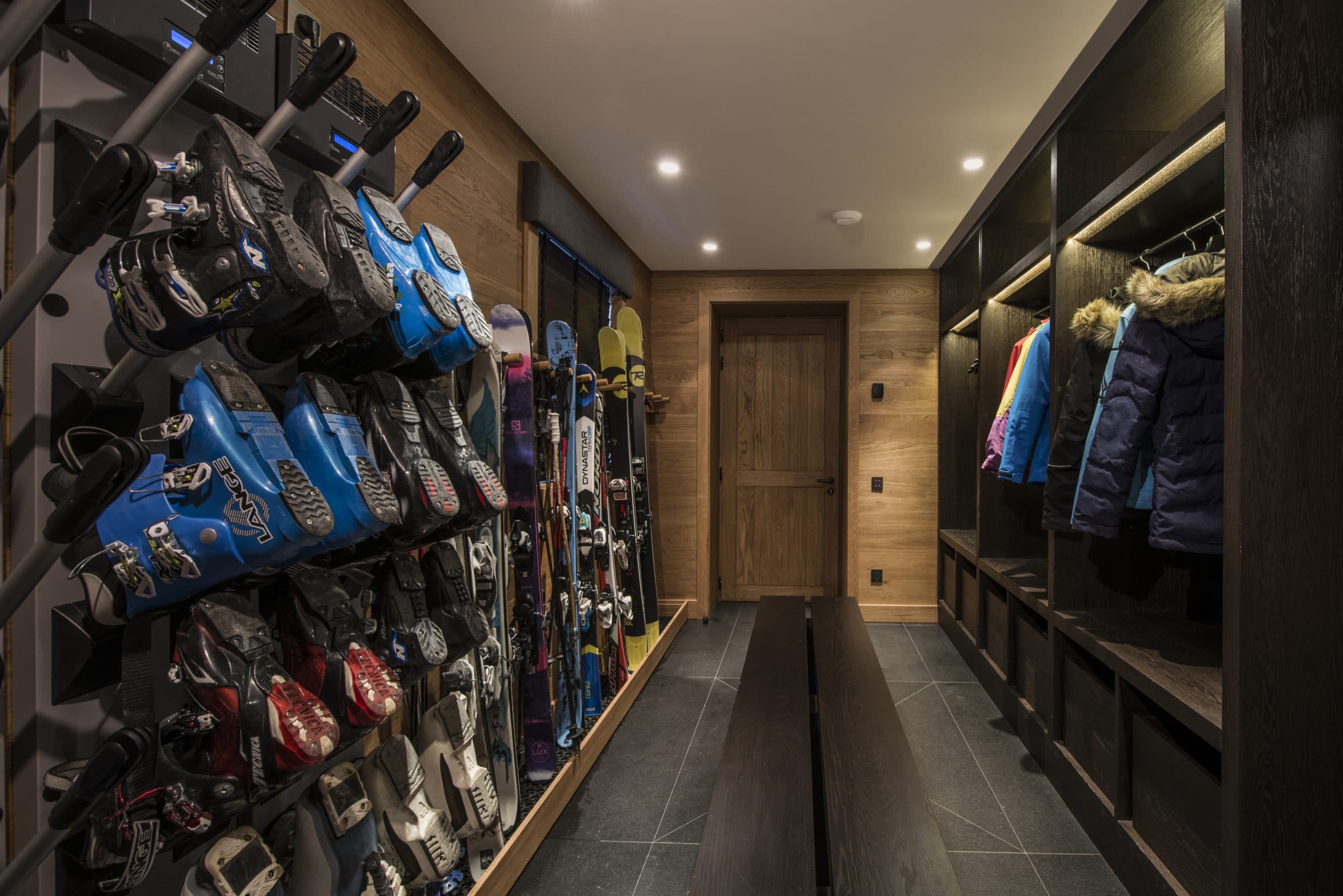 27. Boot Room and ski locker Chalet Le Grenier Luxury Ski Chalet Meribel