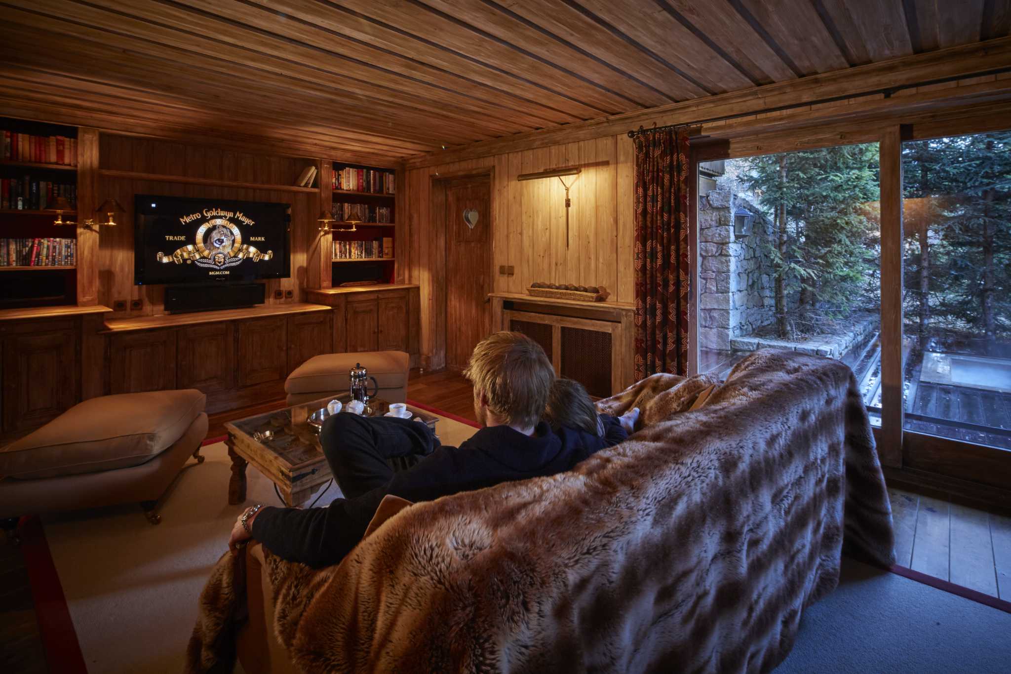 Luxury Ski Chalet Foinsbois Meribel TV Room a