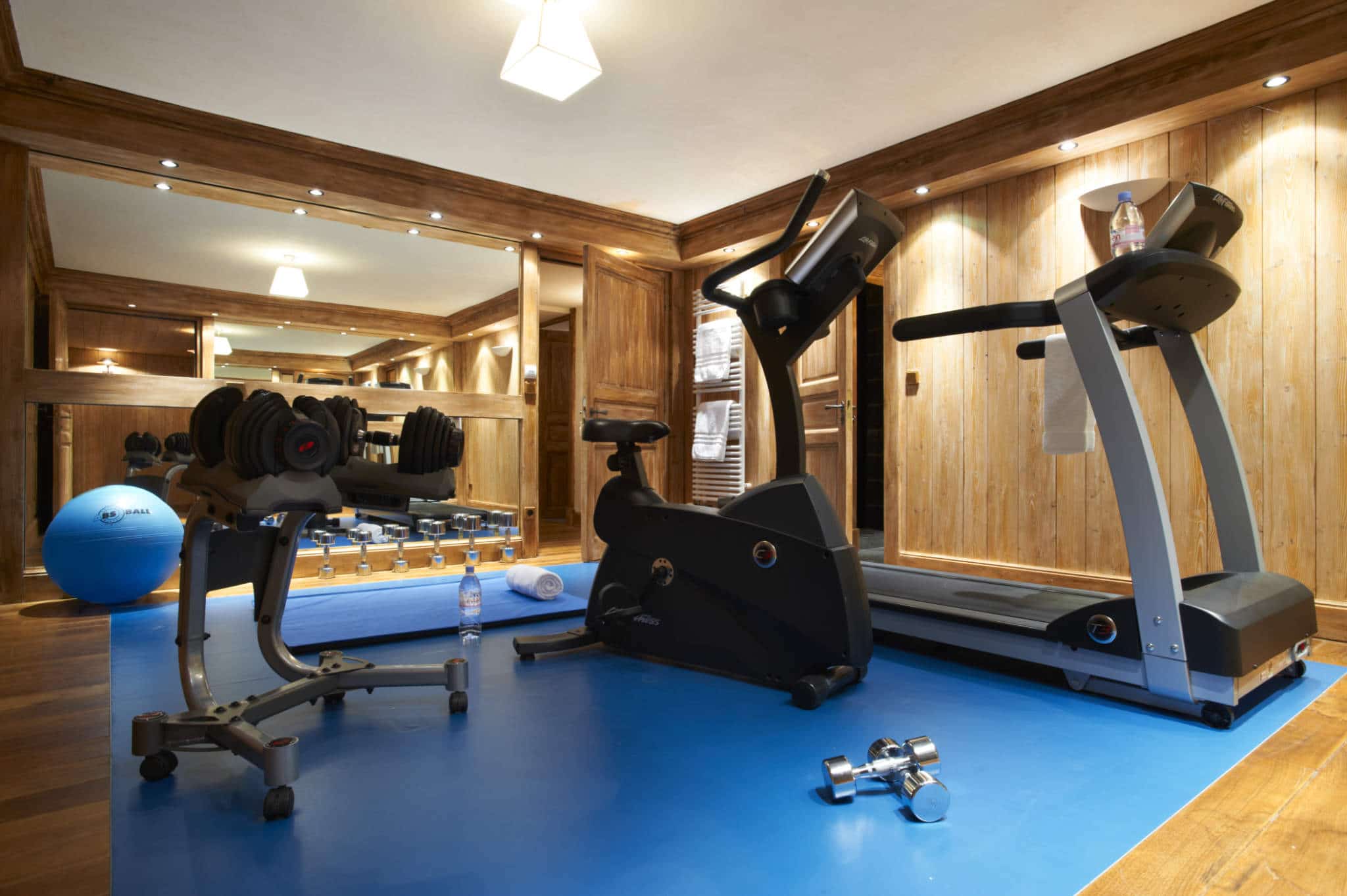 Luxury Ski Chalet Foinsbois Meribel gym