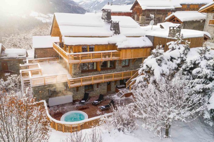 Chalet de esqu&iacute; de lujo Iona M&eacute;ribel drone4