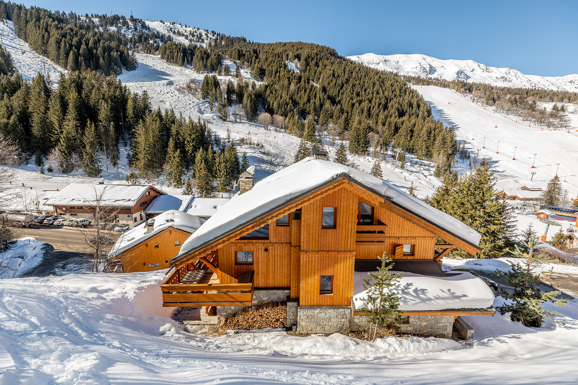 Luxury Ski Chalet Lapin Blanc Meribel Exterior 17