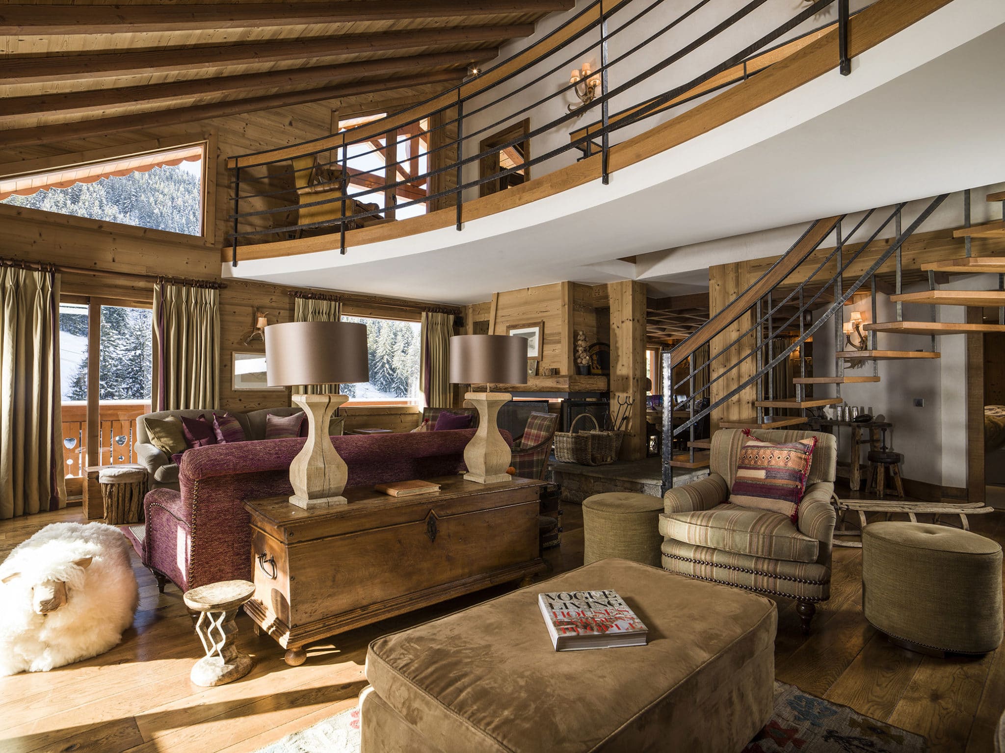 Luxury Ski Chalet Lapin Blanc Meribel Sitting LapinBlanc11Web
