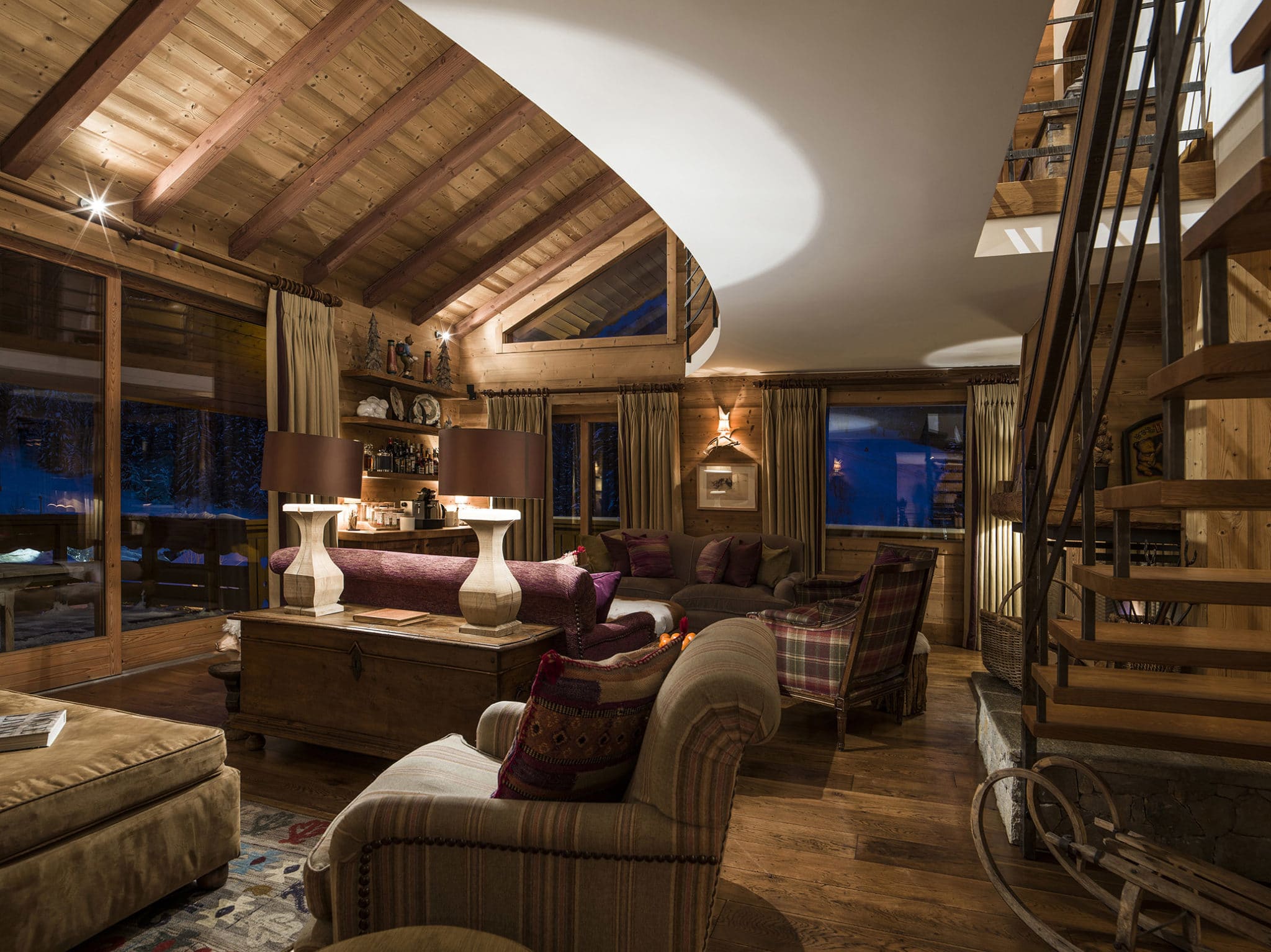 Luxury Ski Chalet Lapin Blanc Meribel Sitting LapinBlanc35Web