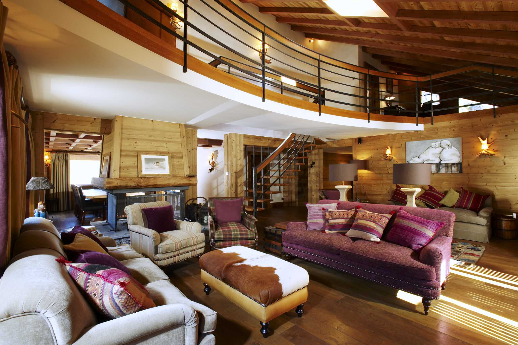 Luxury Ski Chalet Lapin Blanc Meribel Sitting Room 6