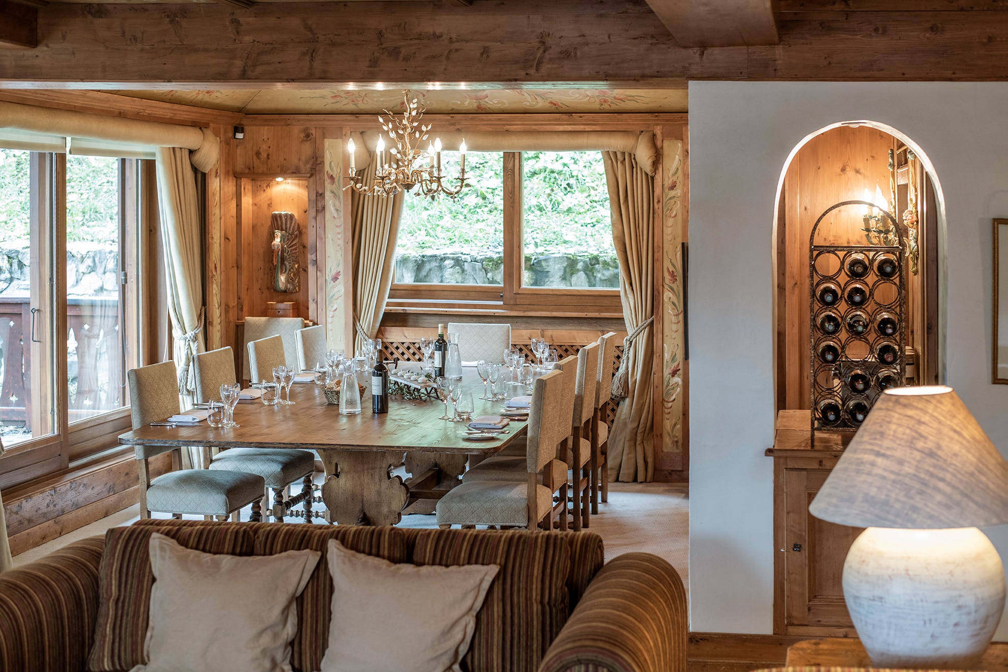Luxury Ski Chalet Margaux Courchevel Dining room a