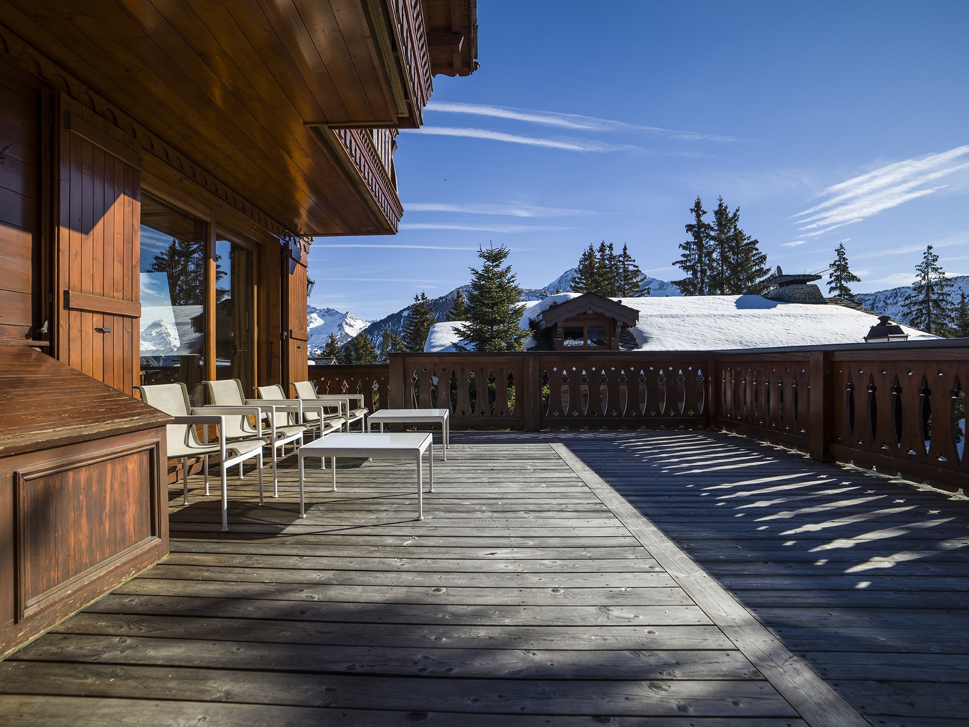Luxury Ski Chalet Margaux Courchevel Terrace