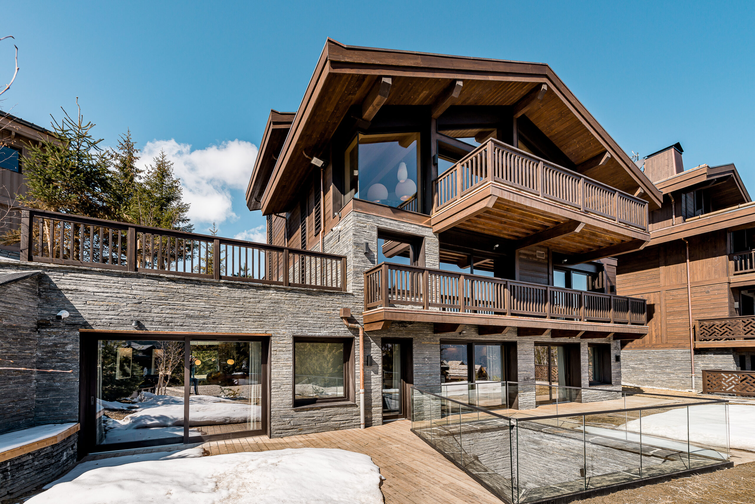 Chalet Bacchus, Courchevel 1850 Exterior Backview