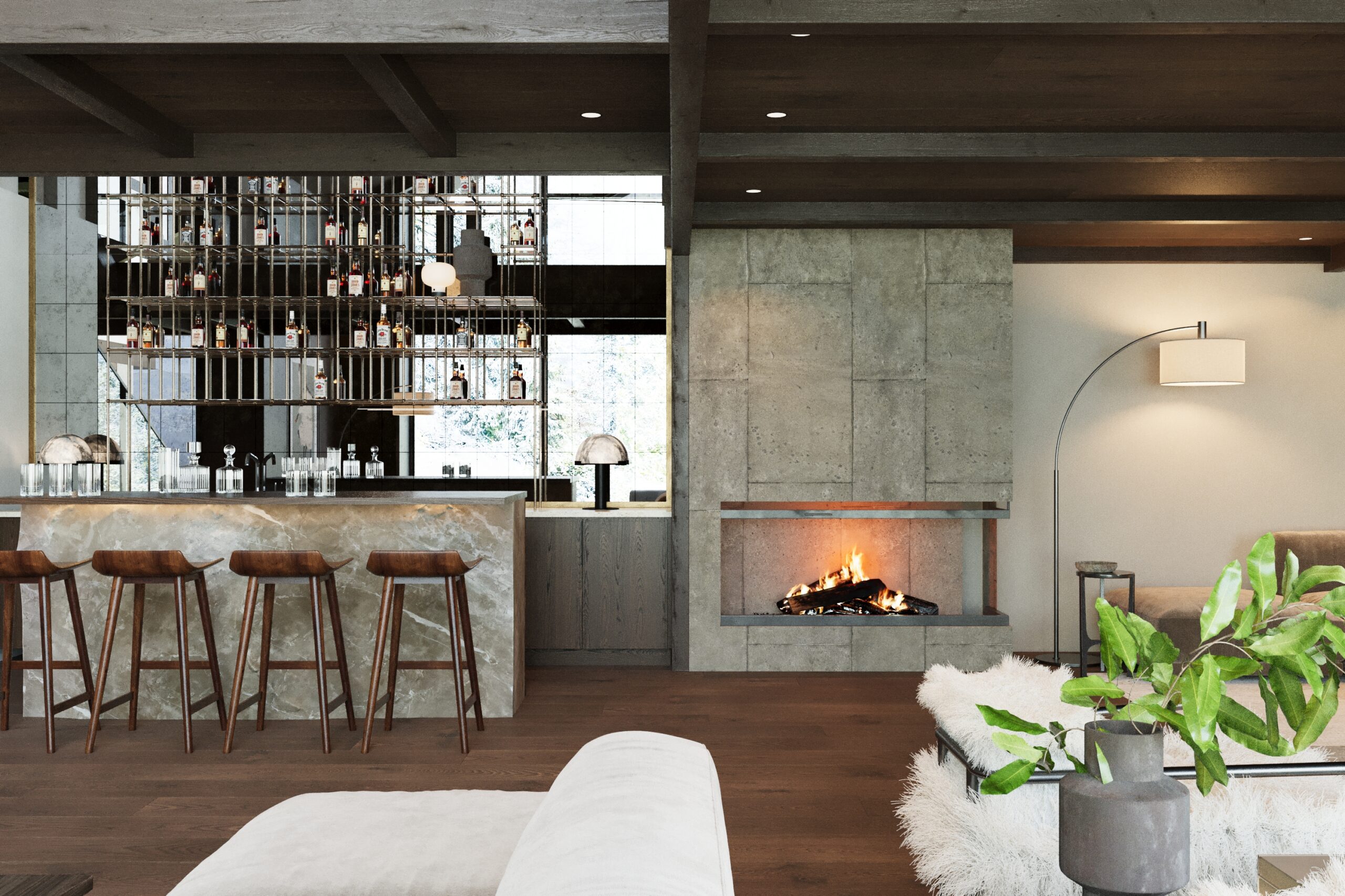 Chalet Montclair Living room 2