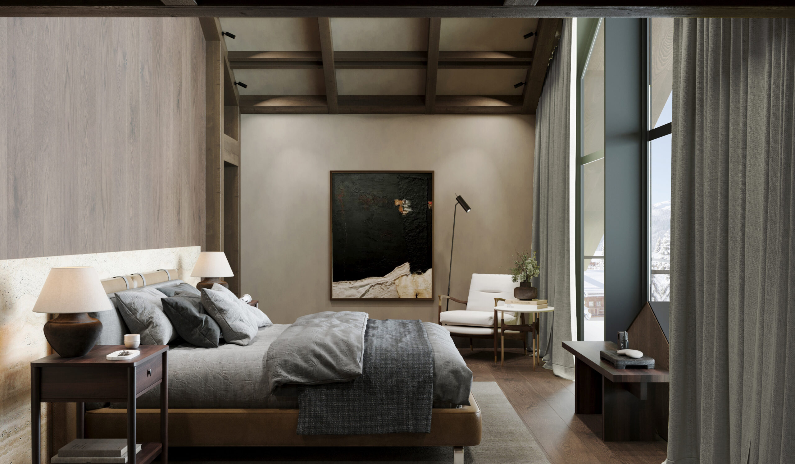 Chalet Montclair Master bedroom 1