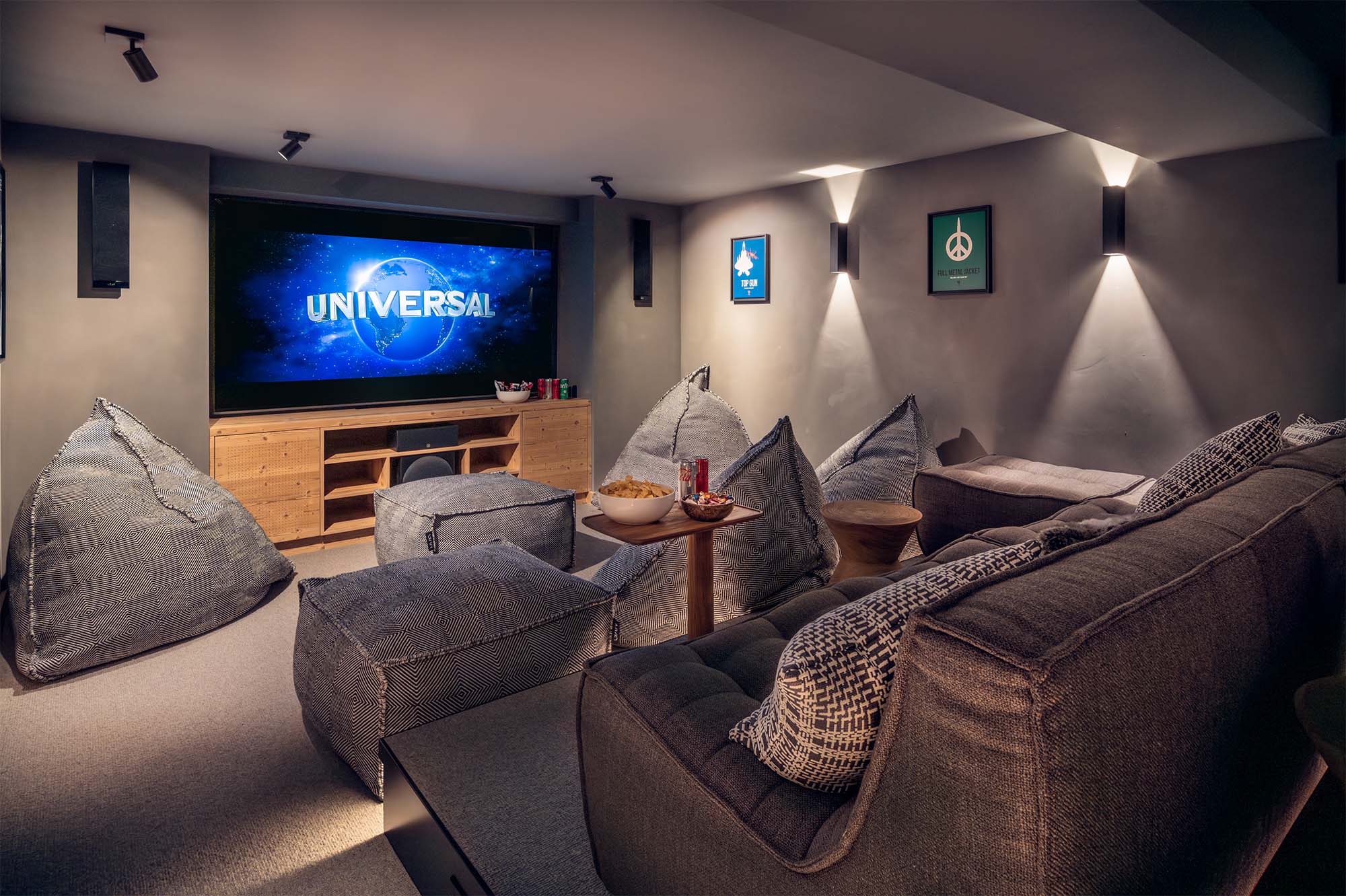 Chalet de lujo Harmony Meribel, sala de cine 1