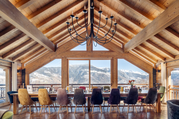 Luxury Chalet Iona Meribel Les Allues dining 3