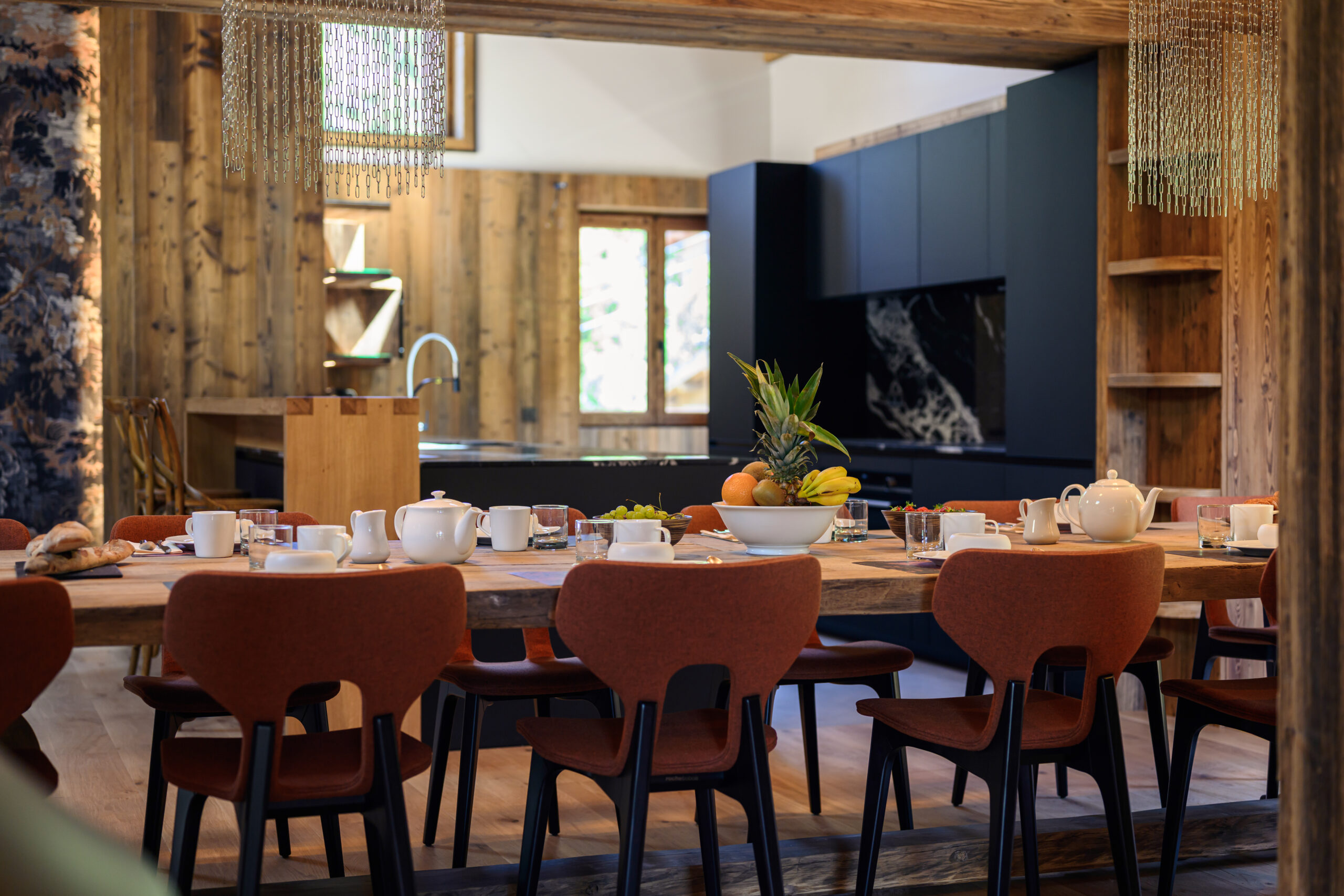 Luxury Chalet Pierre Meribel dining
