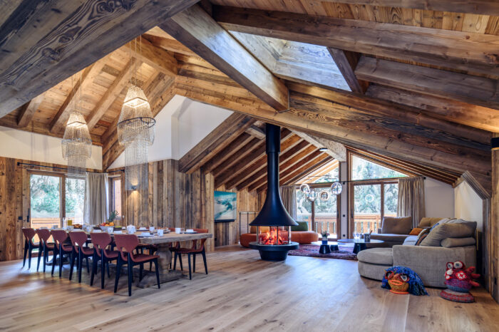 Chalet de Lujo Pierre M&eacute;ribel sal&oacute;n 1