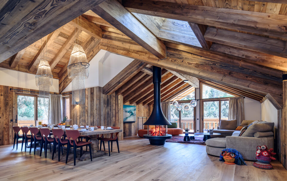 Chalet de luxe Pierre M&eacute;ribel s&eacute;jour 1