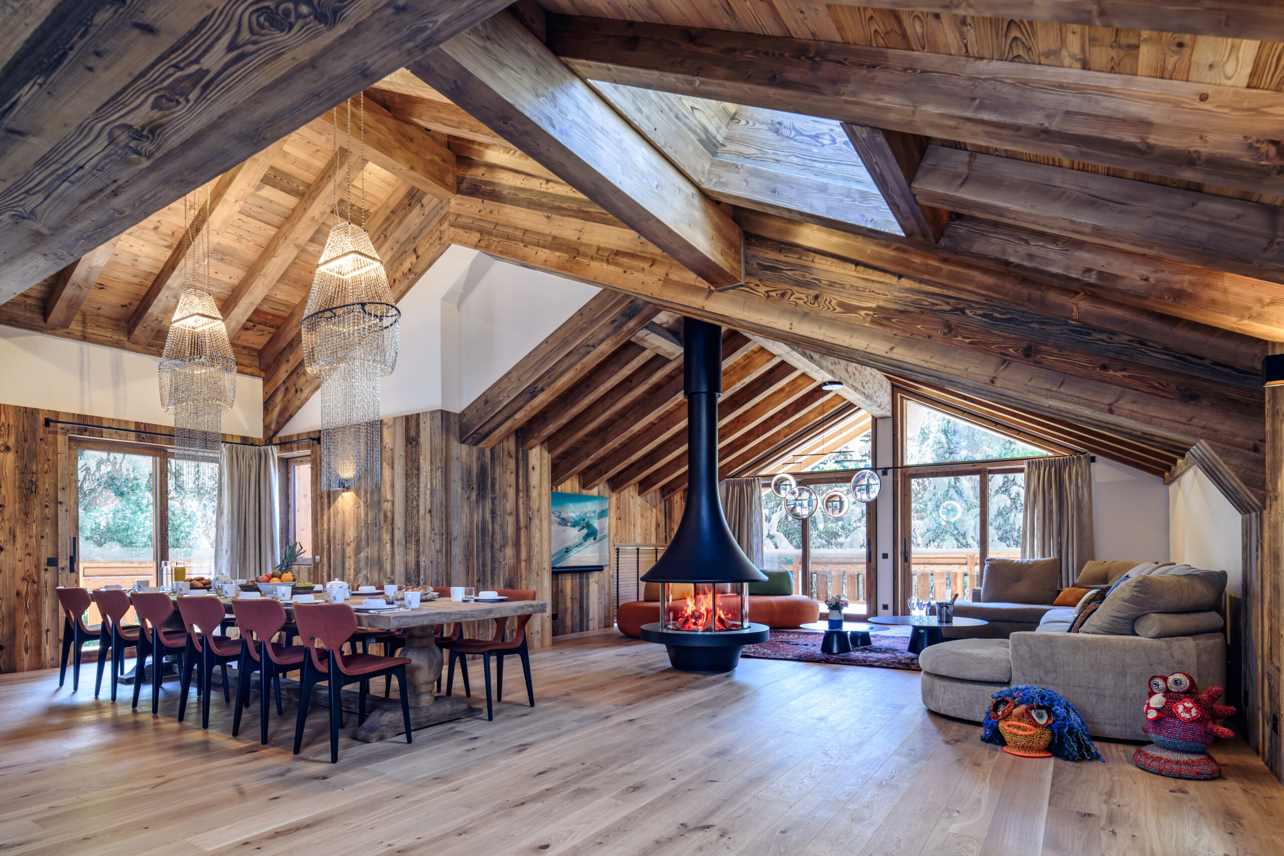 Luxury Chalet Pierre Meribel living 1