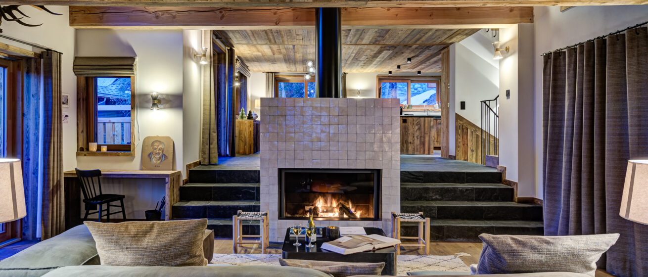 Luxury Chalet Bergeronnette Meribel Living Room B