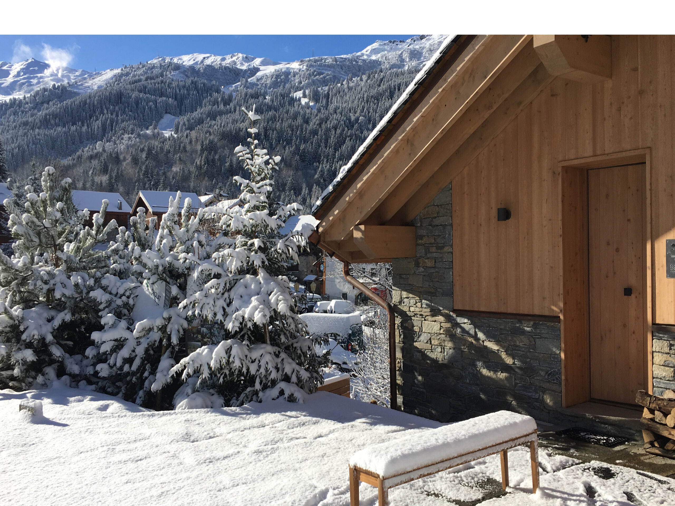 Luxury Ski Chalet Caro Meribel Exterior Front WPG