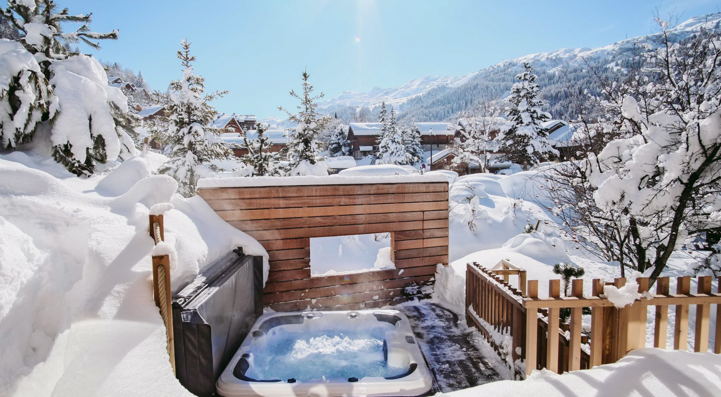 Luxury Ski Chalet Caro Meribel Hot Tub