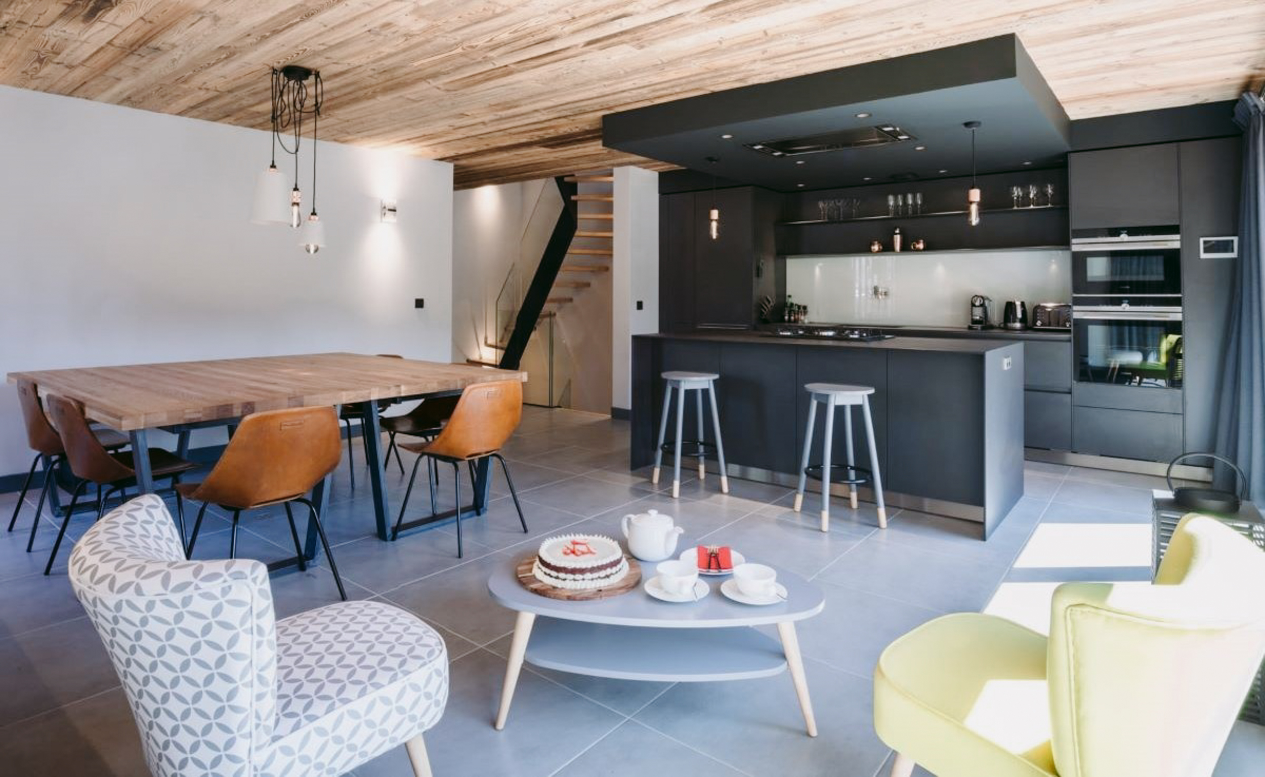 Luxury Ski Chalet Caro Meribel Kitchen Dining