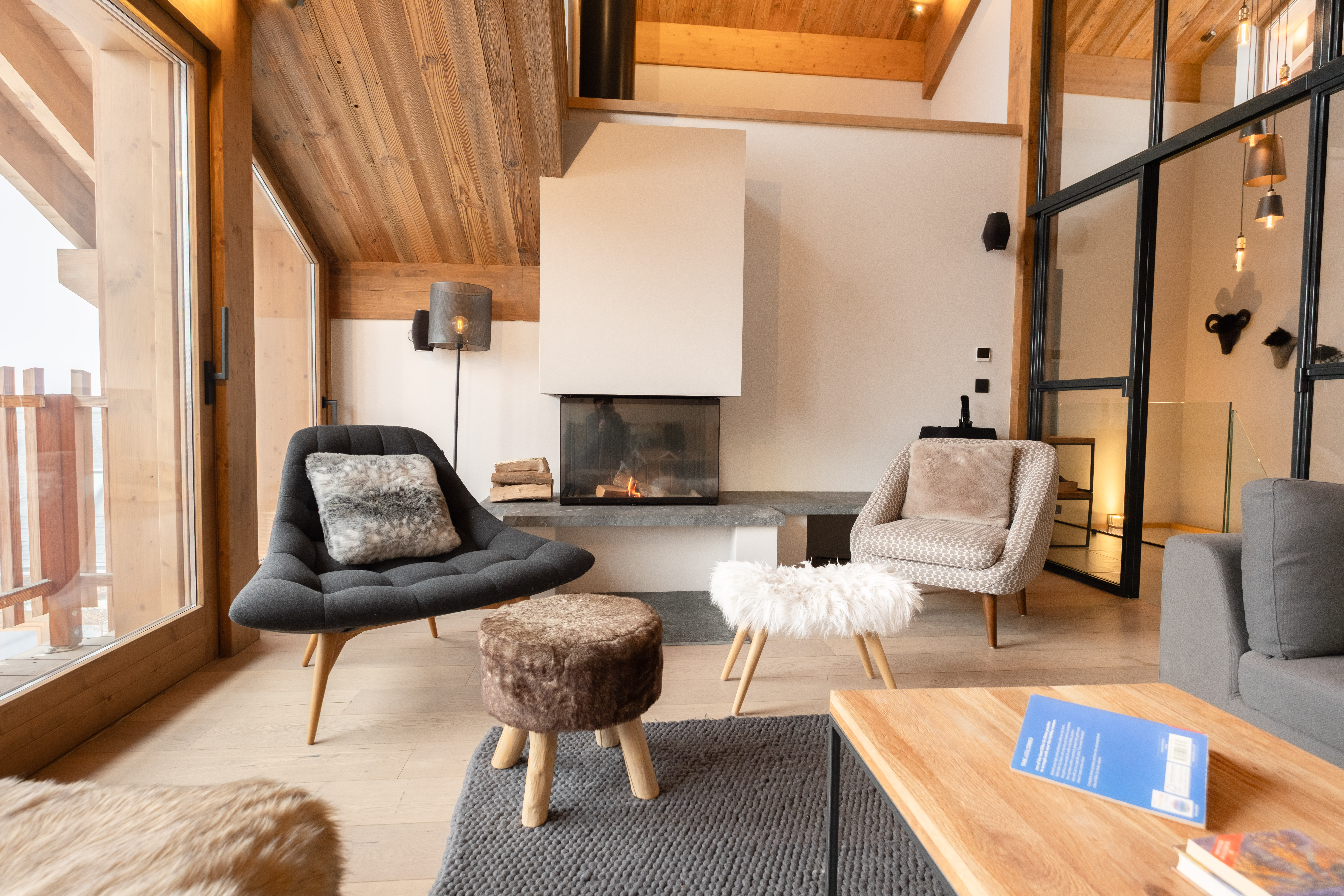 Luxury Ski Chalet Caro Meribel Living Room 02