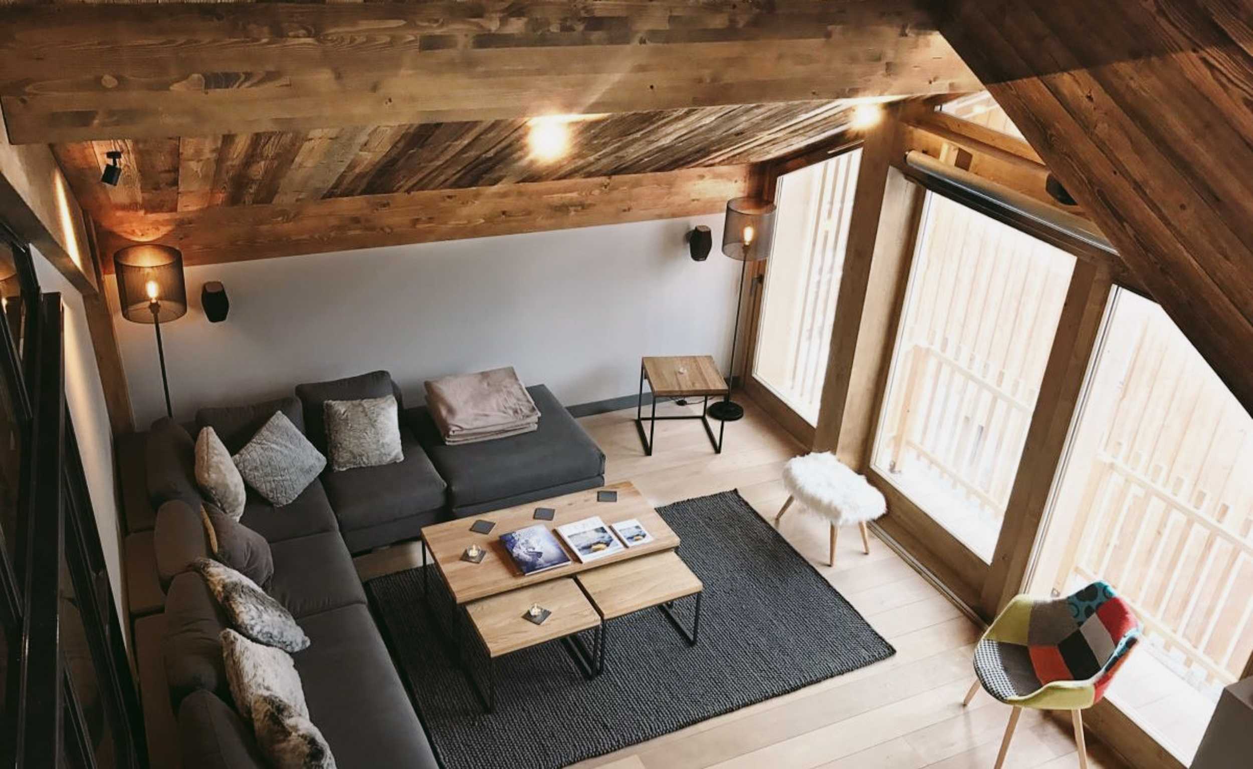 Luxury Ski Chalet Caro Meribel Living Room B