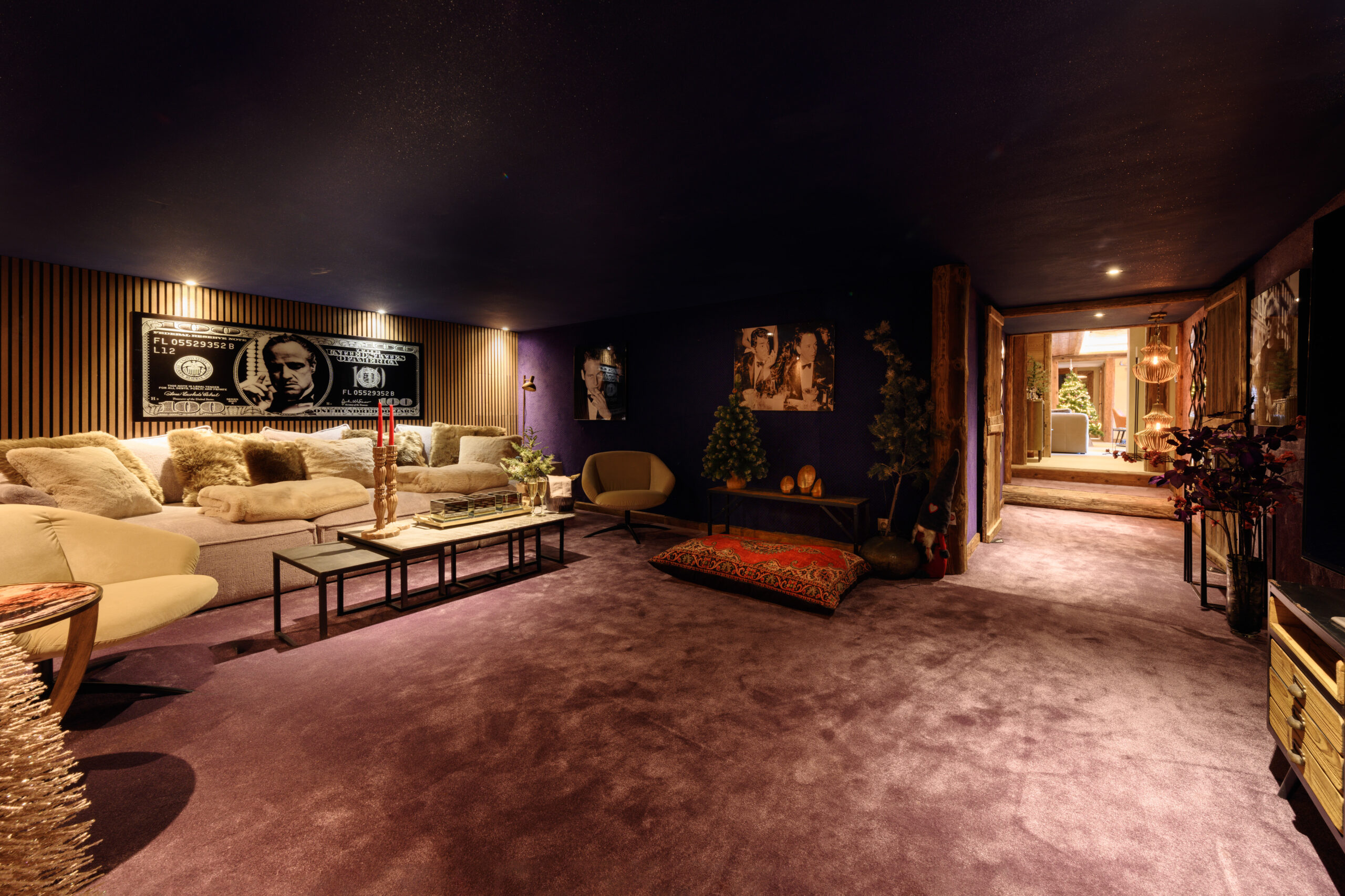 Luxury Ski Chalet Cheval Blanc Meribel Cinema 02