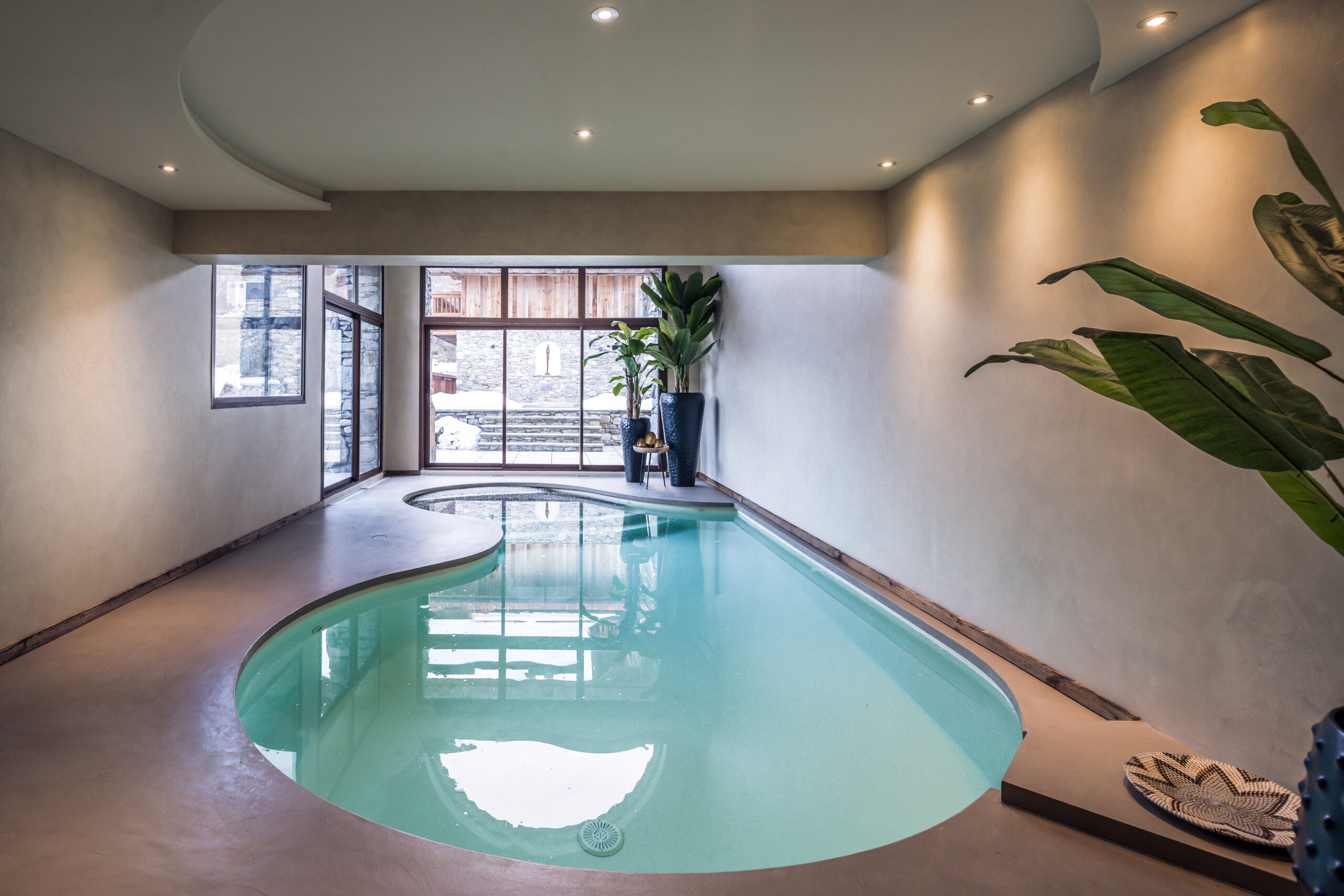 Luxury Ski Chalet Cheval Blanc Meribel Indoor Pool B