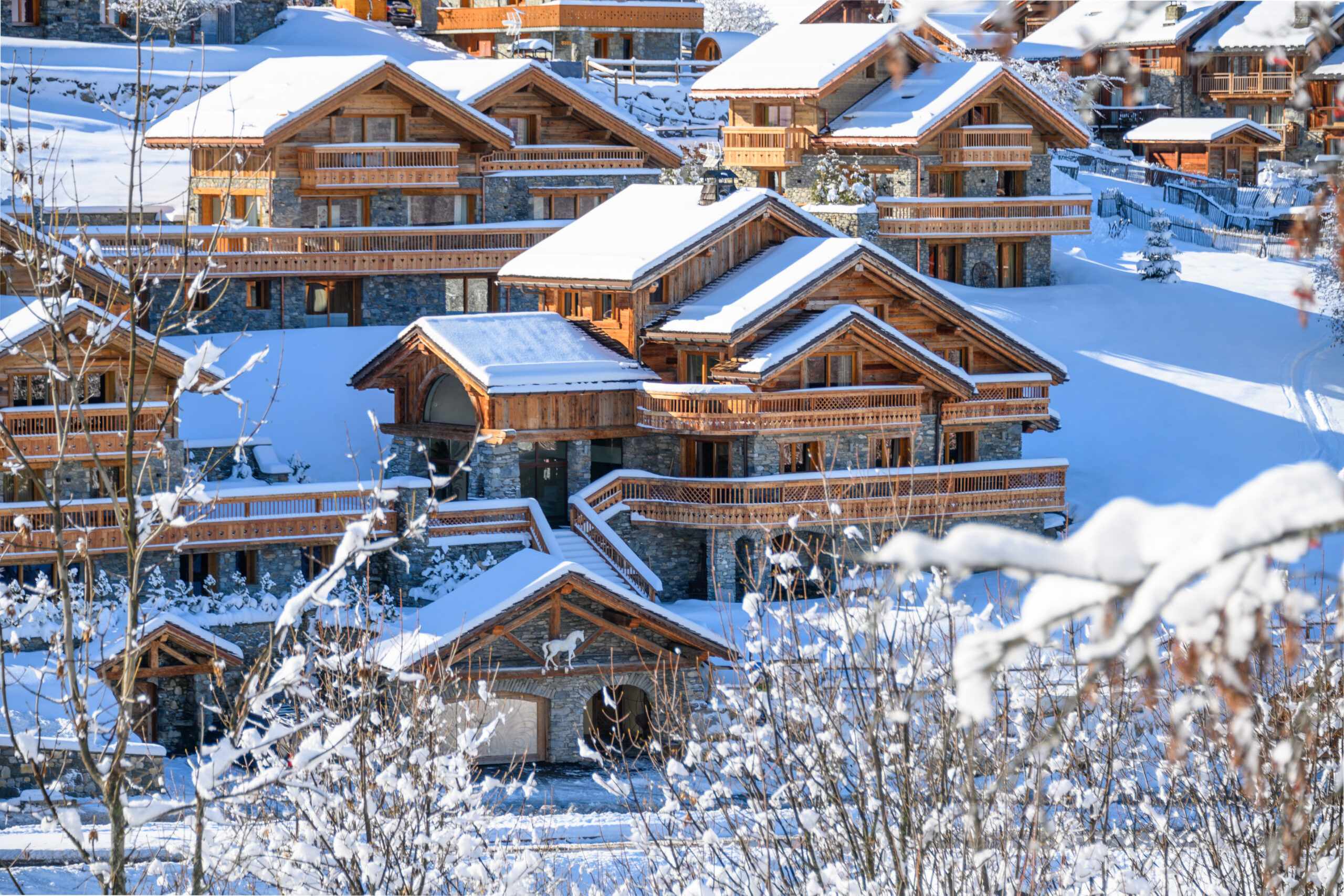 Luxury Ski Chalet Cheval Blanc Meribel Village Day